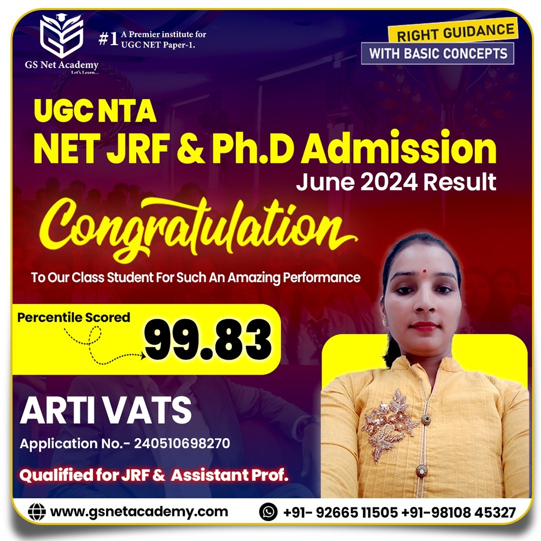 Arti Vats — GS Net Academy