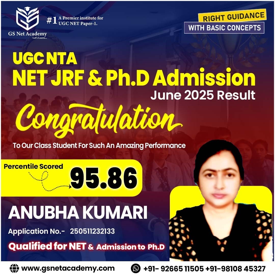 Anubha Kumari — 95.86 — GS Net Academy