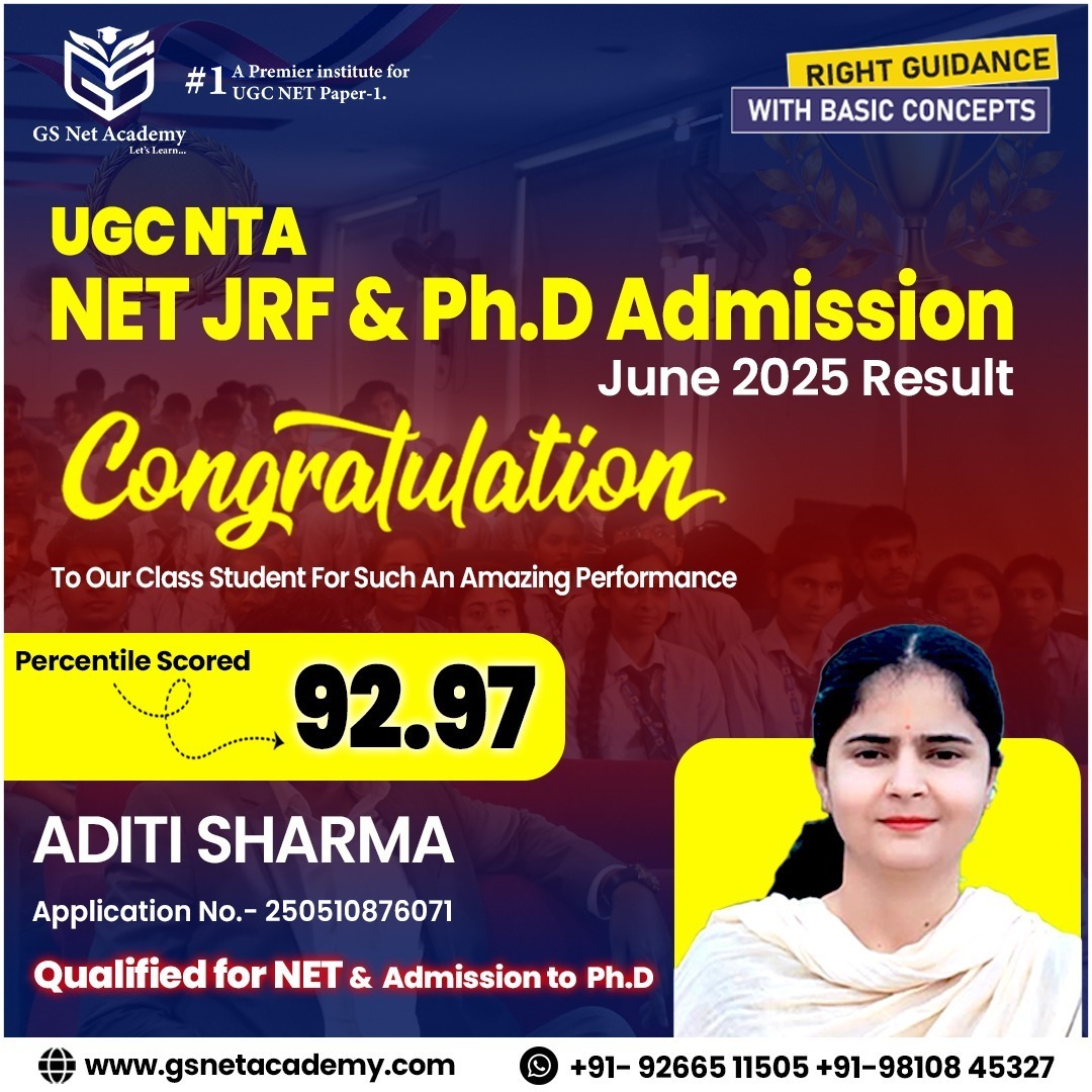 Aditi Sharma — 92.97 — GS Net Academy