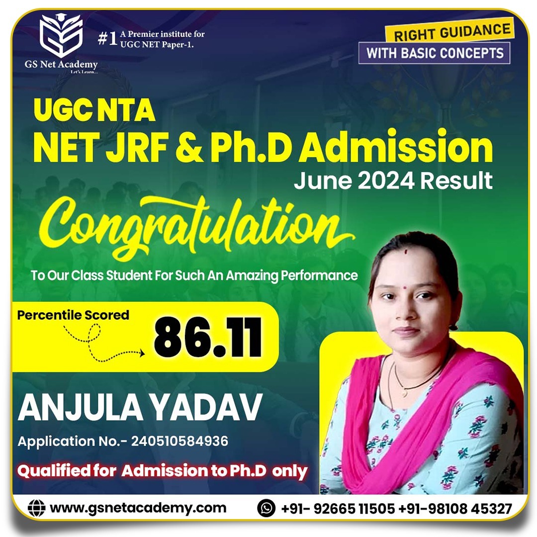 Anjula Yadav — GS Net Academy