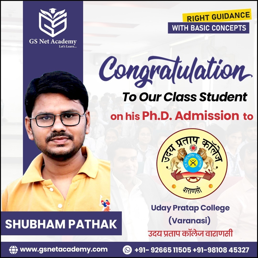 Shubham Pathak — GS Net Academy